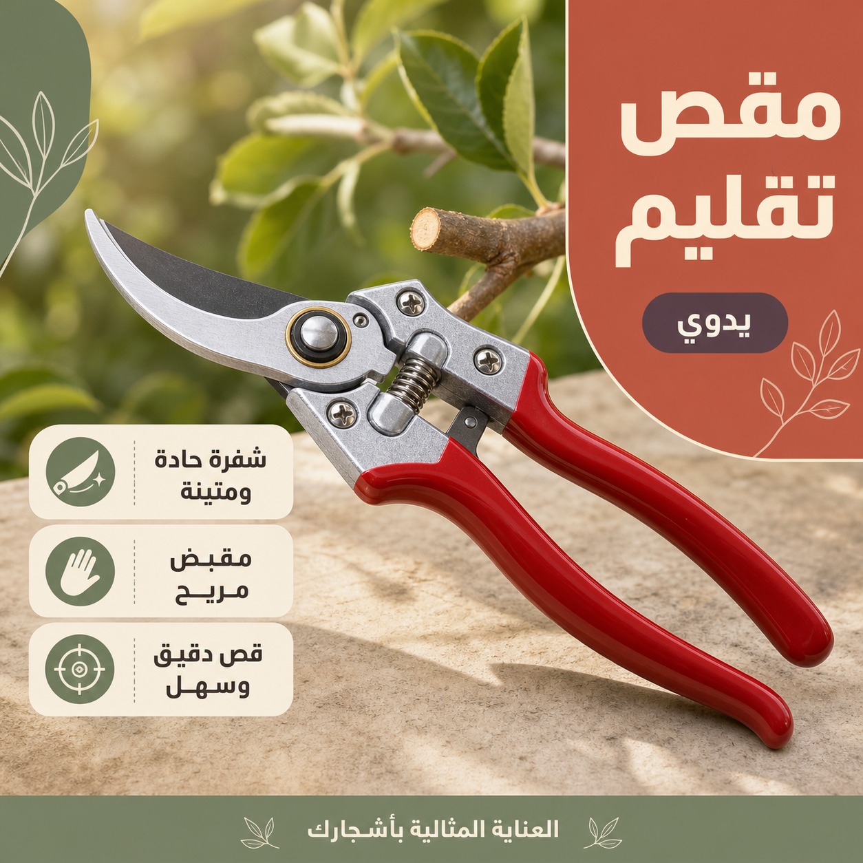 مقص تقليم أشجار يدوي احترافي